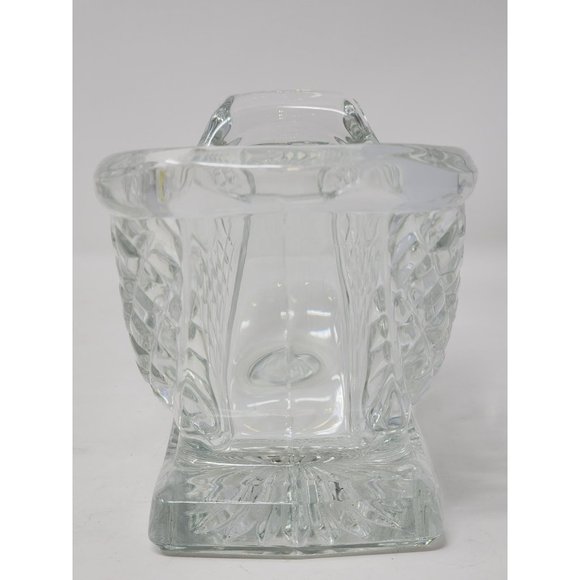 Vintage Lead Crystal Santa Sleigh‎ Figurine Clear Christmas Decoration - Picture 3 of 10